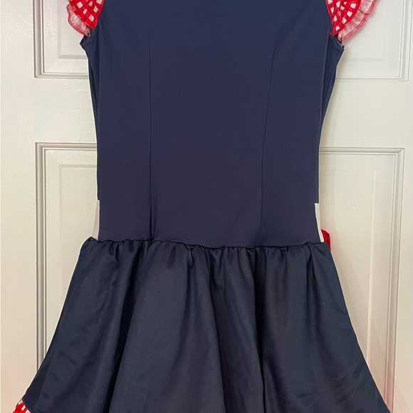 Teen/Adult Western Costume Dress with Red Cowgirl Hat - Picture 2 of 5